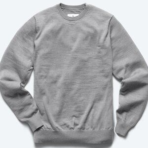 NWT Reigning Champ Lightweight Merino Harry Crewneck - Vault - Large Grey